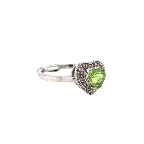 Sterling Silver Ring with Peridot