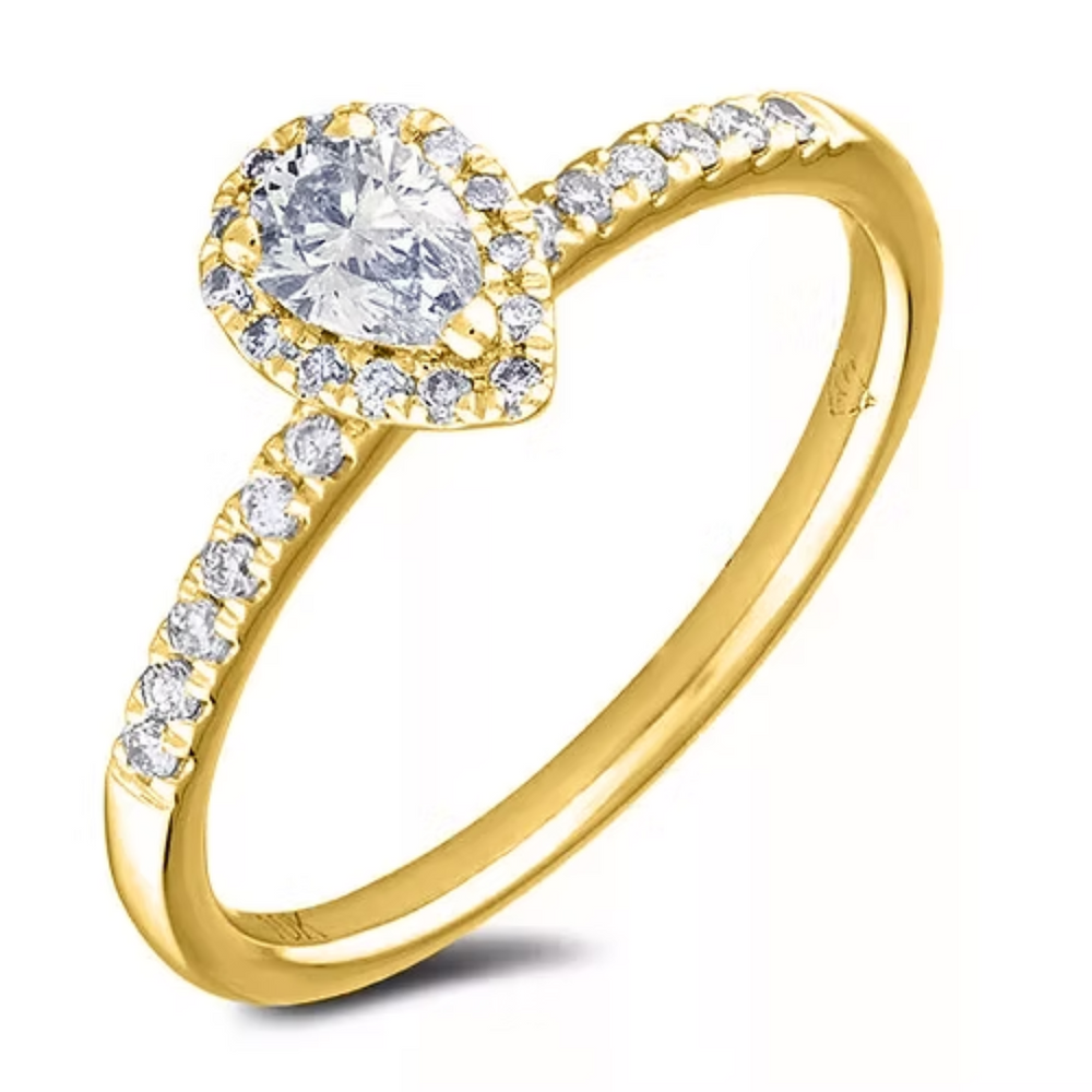 10k Yellow Gold .28ct Canadian Diamond Ring