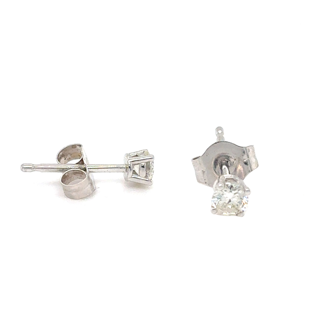 10kt White Gold .20ct Diamond Stud Earring