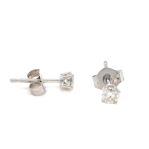 10kt White Gold .20ct Diamond Stud Earring