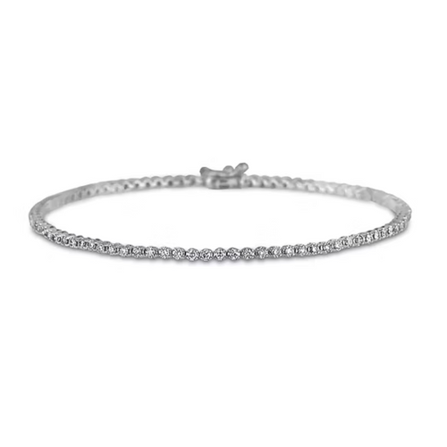 10k White Gold .72ct Canadian Diamond Tennis Bracelet