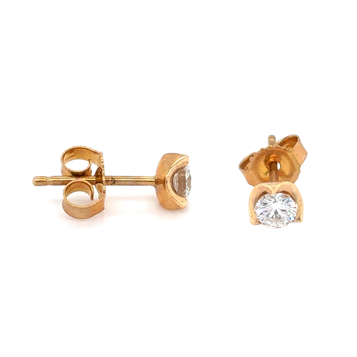 14kt Yellow Gold .25ct Diamond Stud Earring