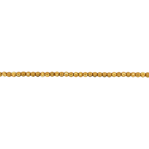 10kt Yellow Gold 2mm Bead Anklet