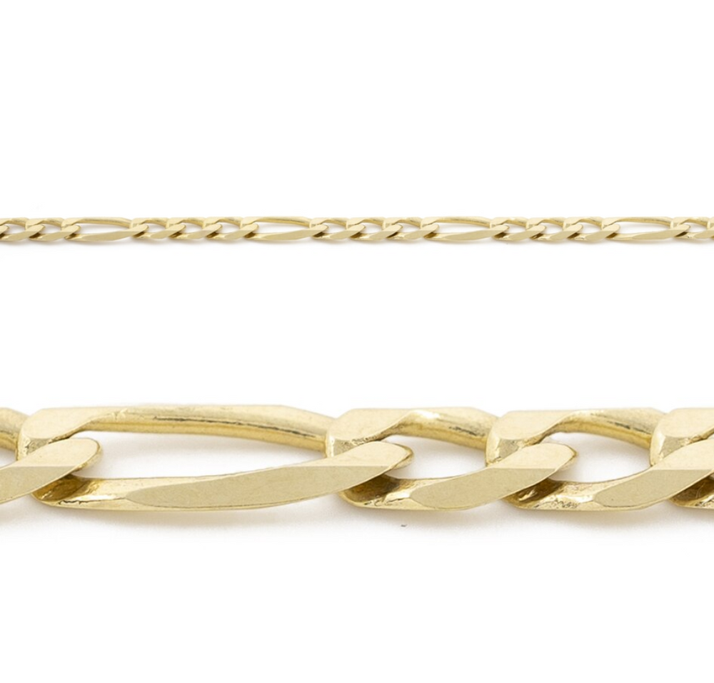 10kt Yellow Gold 20'' Figaro Chain