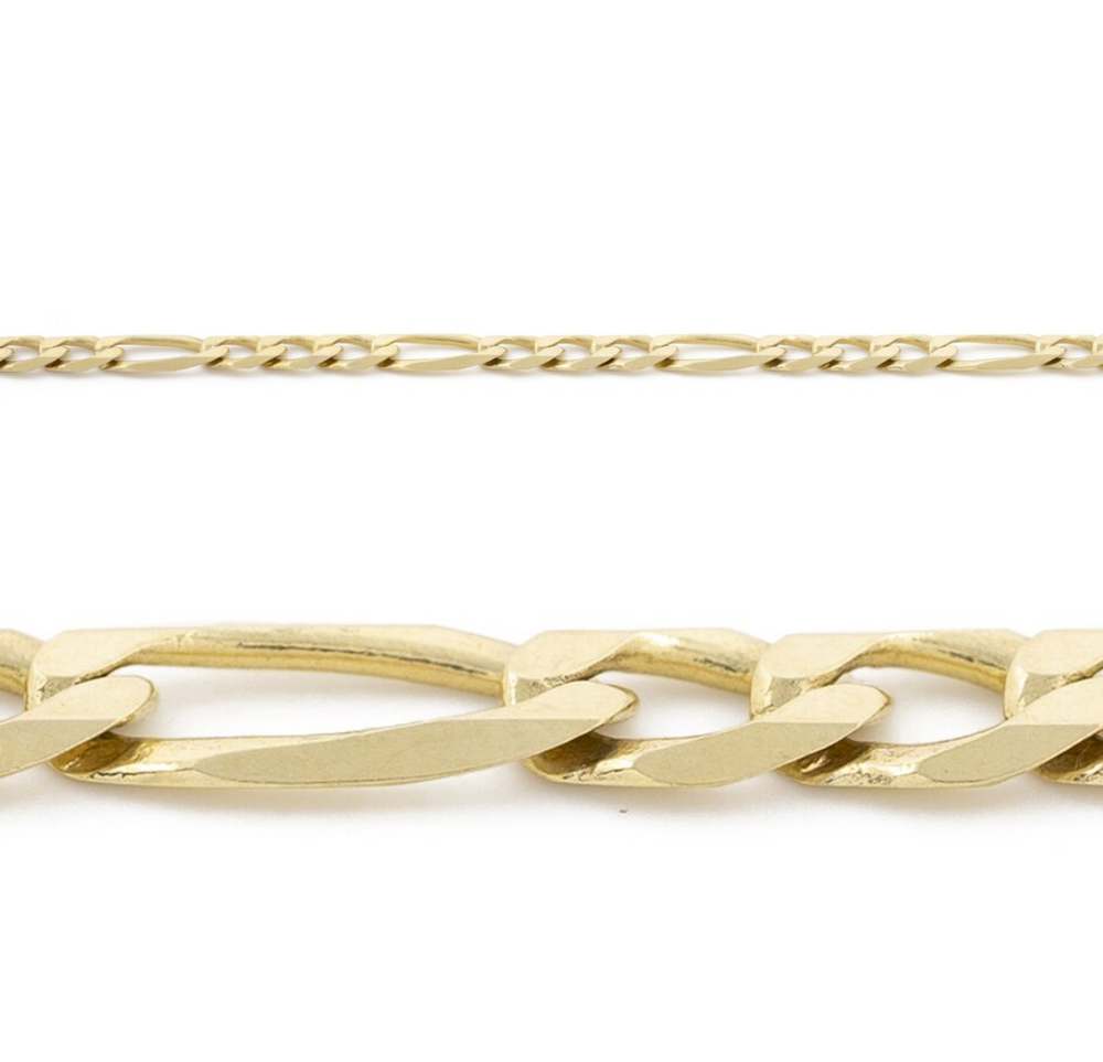 10kt Yellow Gold 20'' Figaro Chain