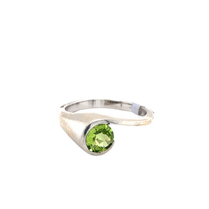 Sterling Silver Ring with Peridot