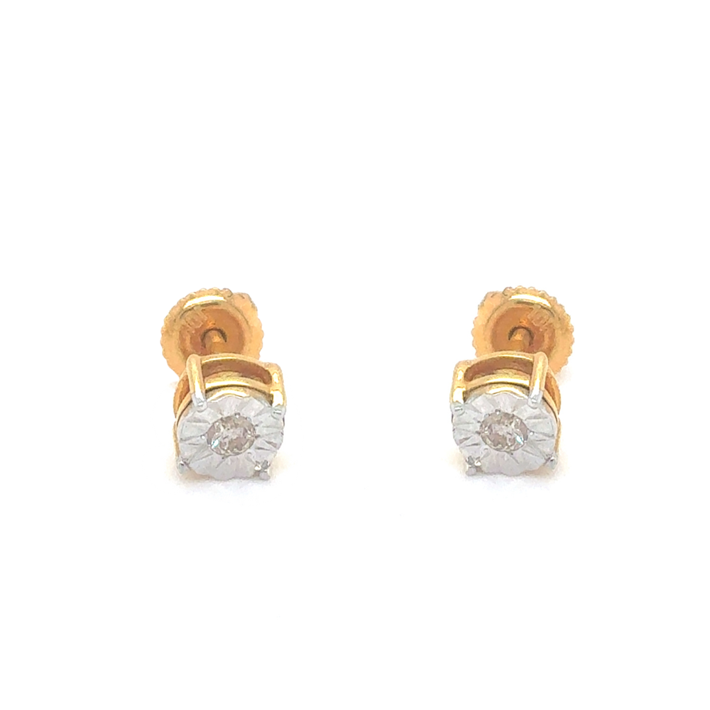10kt Yellow Gold .10ct Diamond Stud Earring