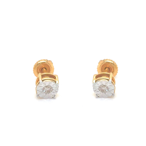 10kt Yellow Gold .10ct Diamond Stud Earring