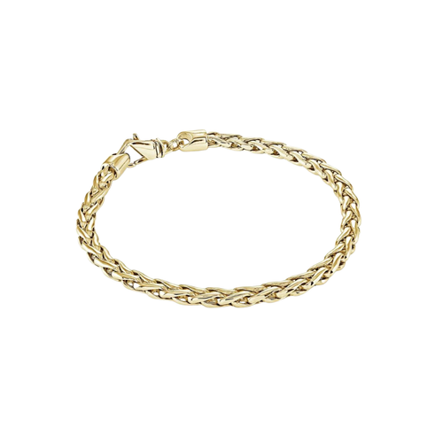 Italgem Stainless Steel Gold Plated Palma Link Bracelet