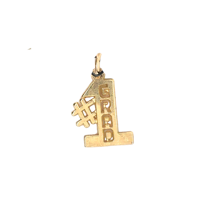 10kt Yellow Gold Grad Charm