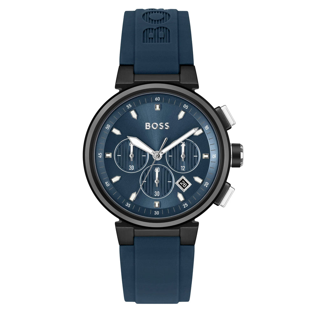 Hugo Boss One Blue Silicone Chronograph Watch 1513998