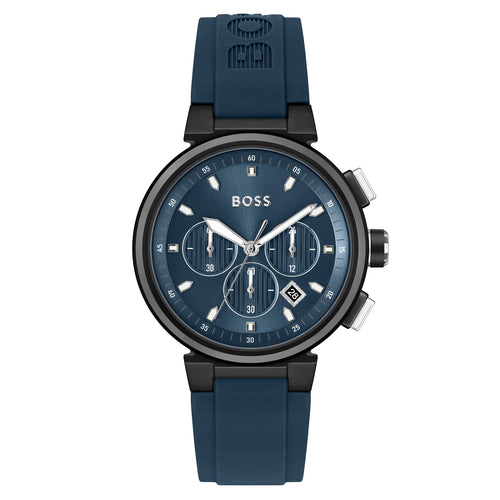 Hugo Boss One Blue Silicone Chronograph Watch 1513998