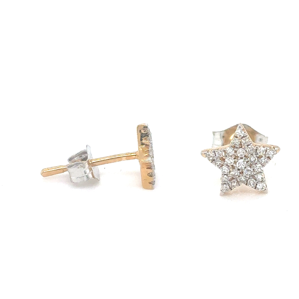 14kt Yellow Gold .13ct Diamond Stud Earring