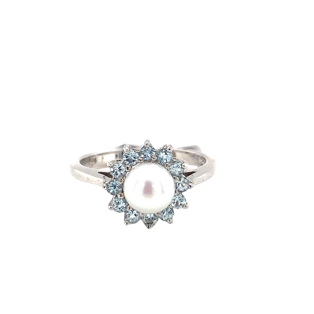 Sterling Silver Ring with Pearl