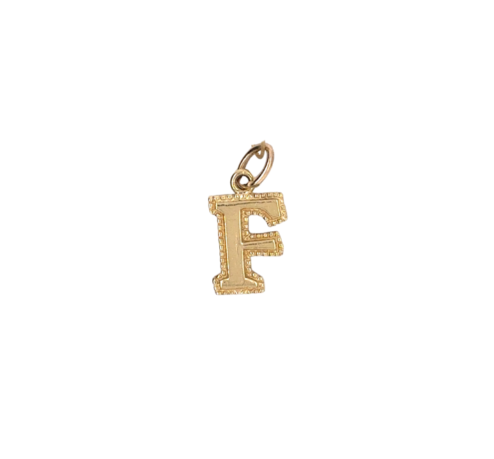10kt Yellow Gold Initial Charms