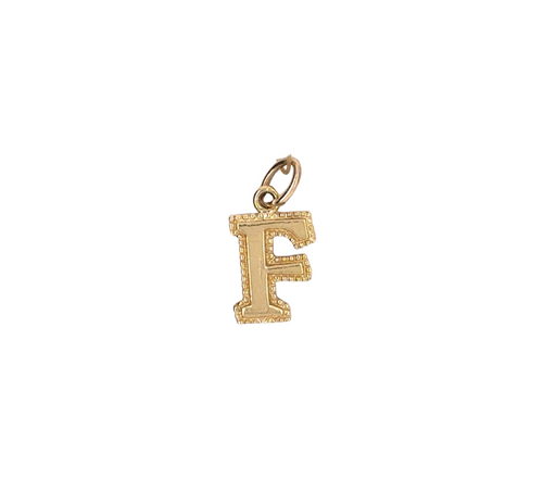 10kt Yellow Gold Initial Charms
