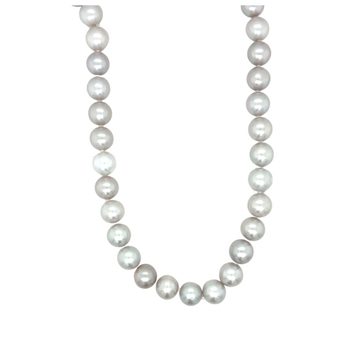 14k White Gold Fresh Water Pearl Necklace 18''