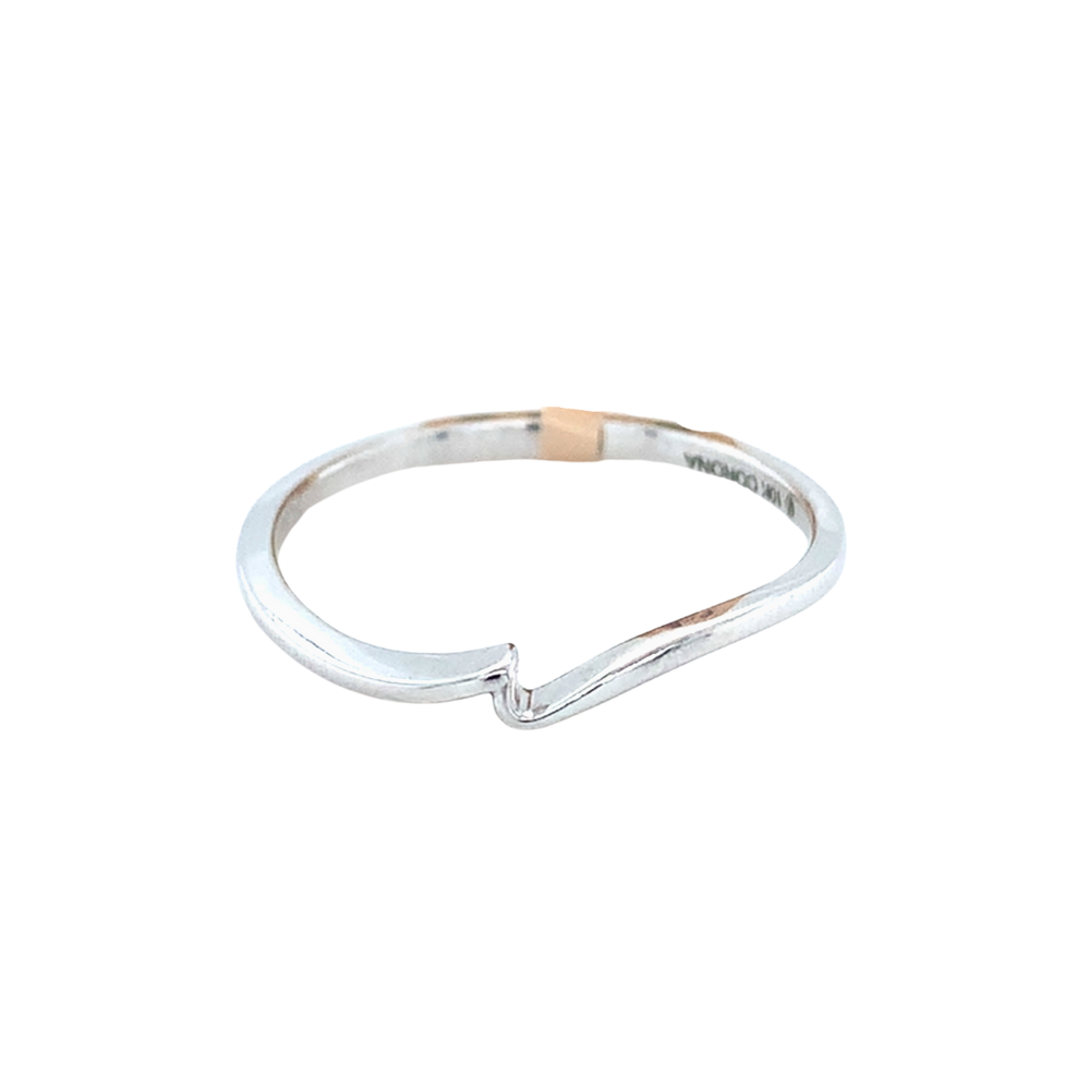 10kt White Gold Band