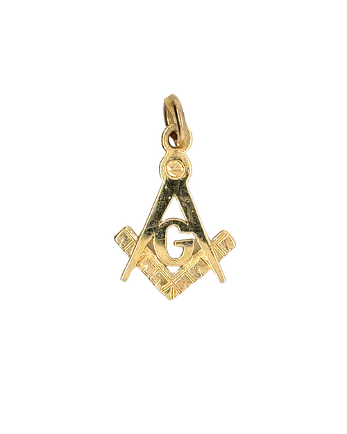 10kt Yellow Gold Masonic Charm