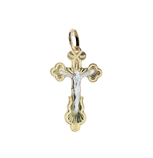 10kt Yellow Gold Crucifix Charm