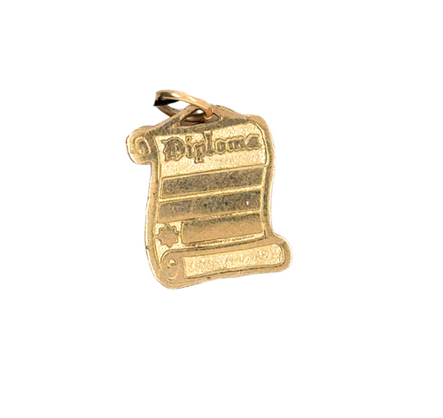 10kt Yellow Gold Grad Charm