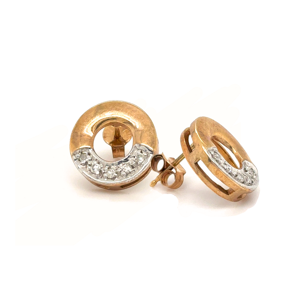 10kt Yellow Gold .10ct Diamond Stud Earring