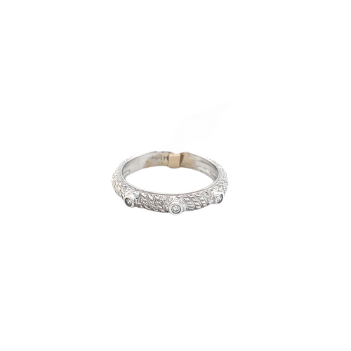 14kt White Gold .06 tdw Diamond Ring