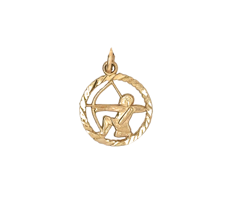 10kt Yellow Gold Sagittarius Charm