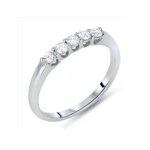 10KW 5 Stone Canadian Diamond Ring