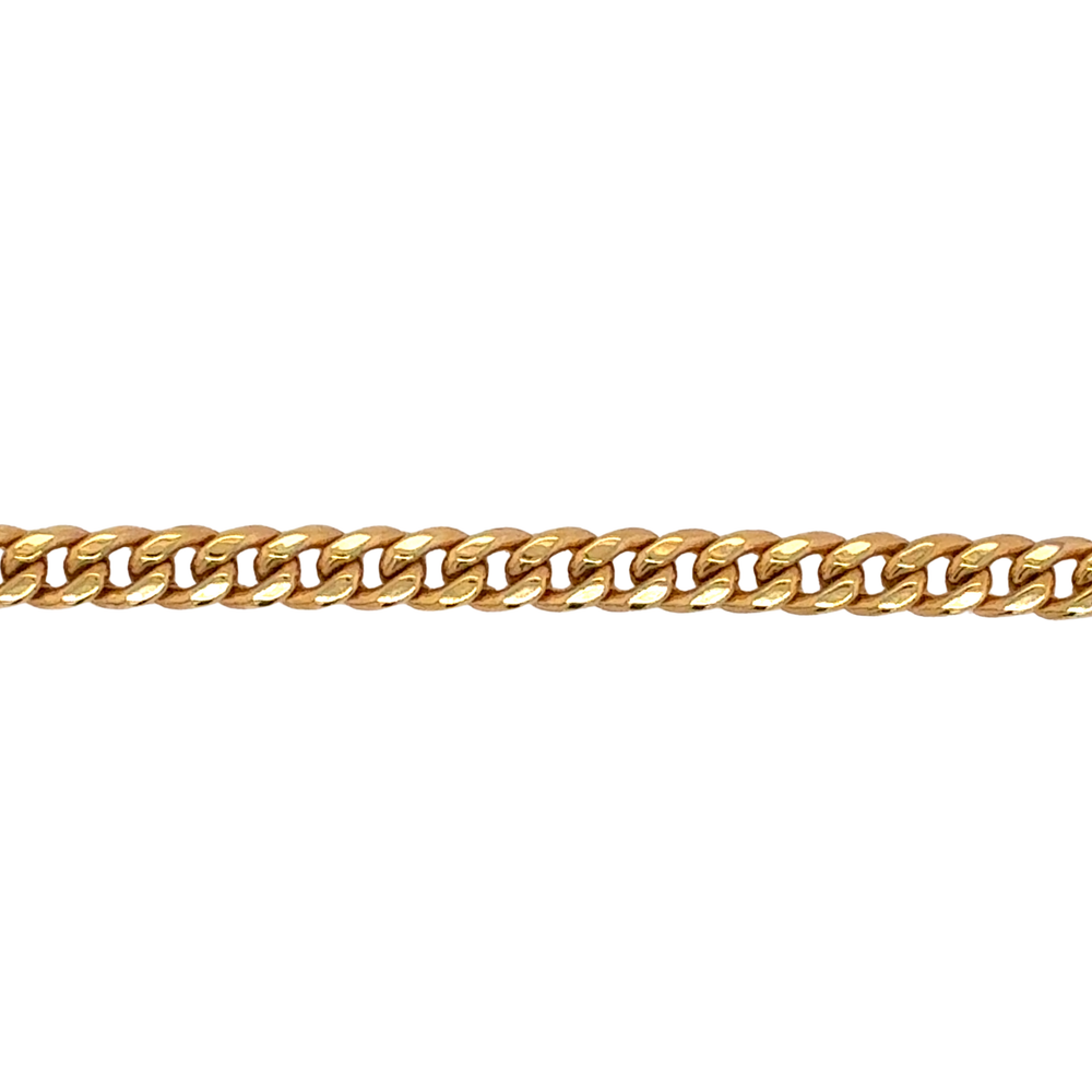 10kt Yellow Gold 4mm Curb Anklet