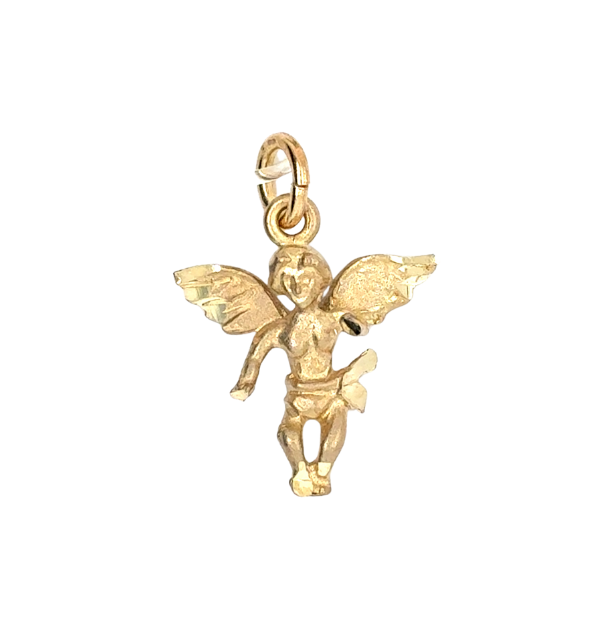 10kt Yellow Gold Angel Charm