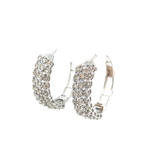 10kt White Gold Diamond Earrings