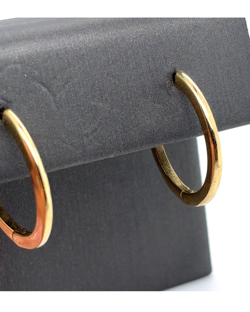 10kt Yellow Gold Fancy Hoop Earrings