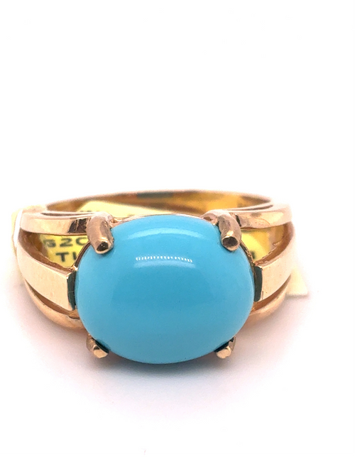 10kt Yellow Gold Turquoise Ring