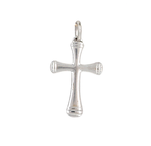 10kt White Gold Cross Charm