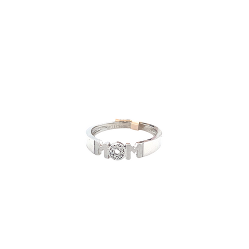 10kt White Gold .02tw Diamond Ring