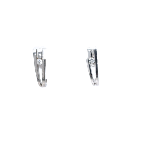 10kt White Gold .06ct Diamond Stud Earring