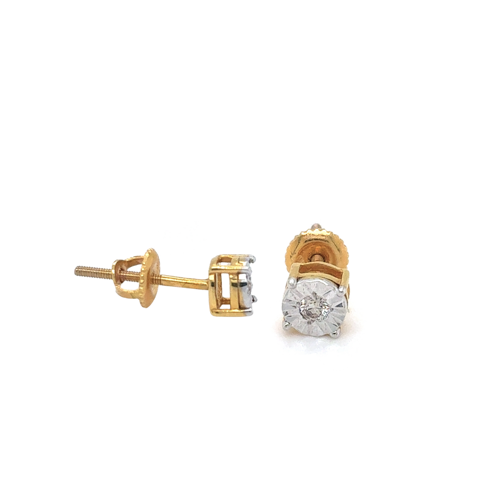 10kt Yellow Gold .50ct Diamond Stud Earring