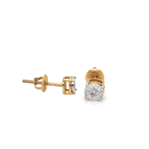 10kt Yellow Gold .50ct Diamond Stud Earring