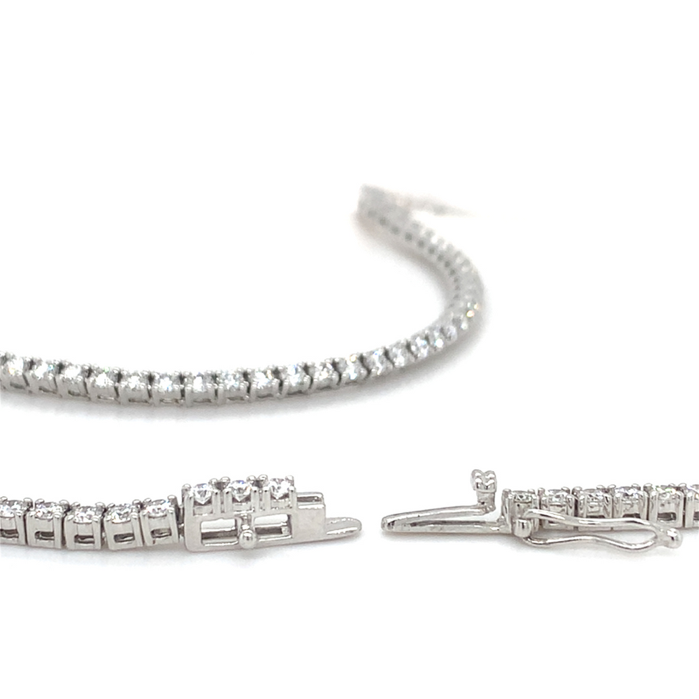 2CT 14KT White gold Lab Grown Diamond Tennis Bracelet - Black Friday Special