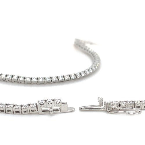 2CT 14KT White gold Lab Grown Diamond Tennis Bracelet - Black Friday Special