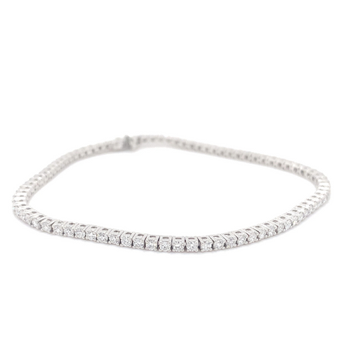 1.50CT 14KT White gold Lab Grown Diamond Tennis Bracelet