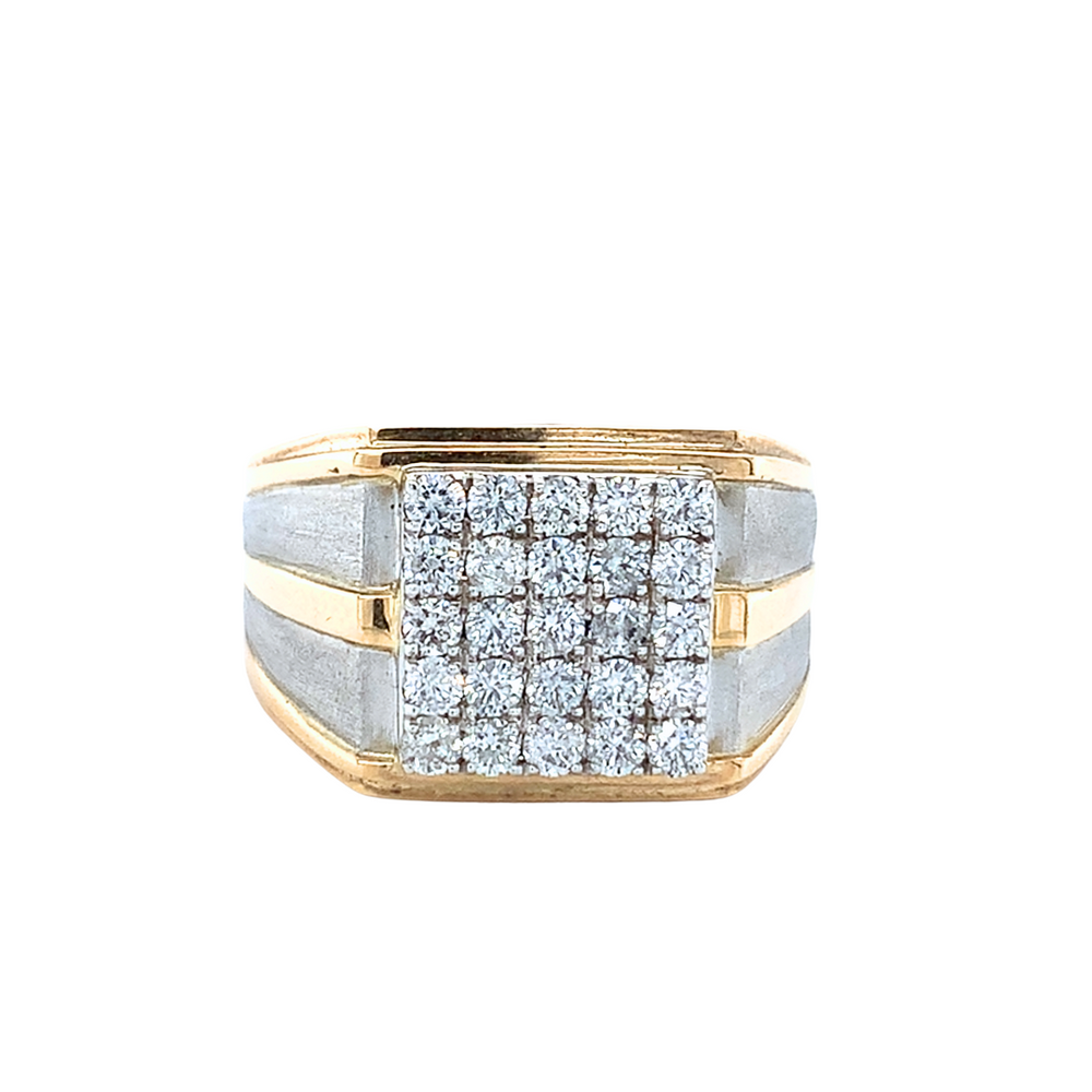 10kt Two-Tone Gold 1ct Total Weight Diamond Ring