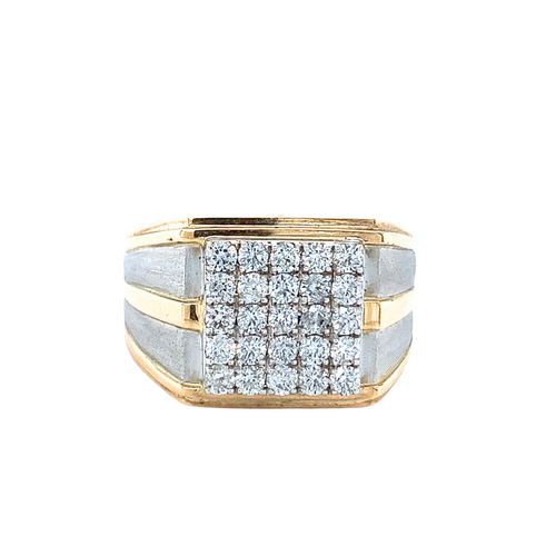 10kt Two-Tone Gold 1ct Total Weight Diamond Ring