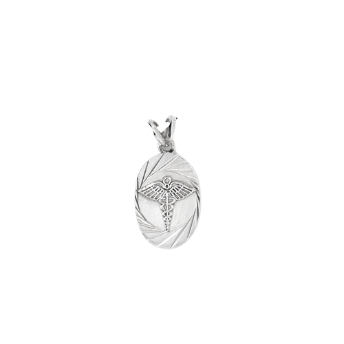 10kt White Gold Medic Alert Charm