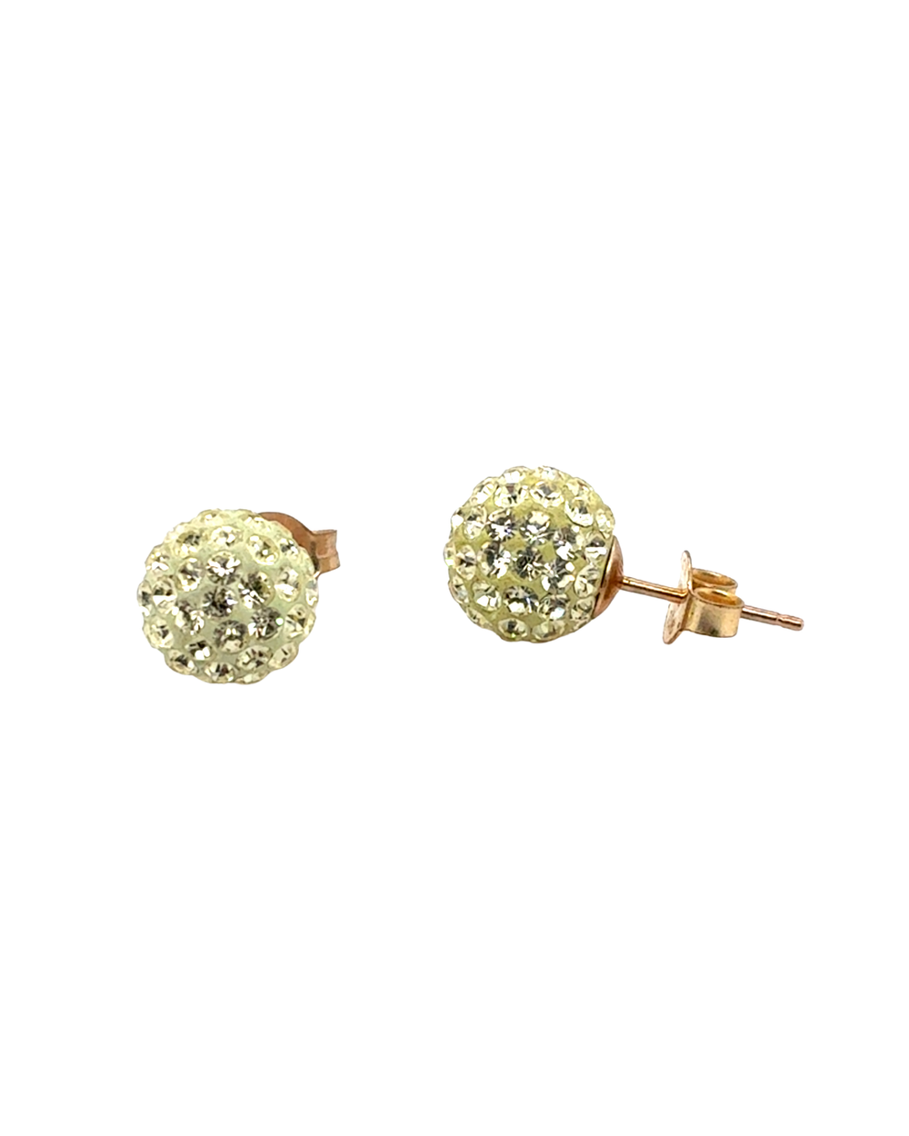 10kt Yellow Gold CZ Fancy Studs
