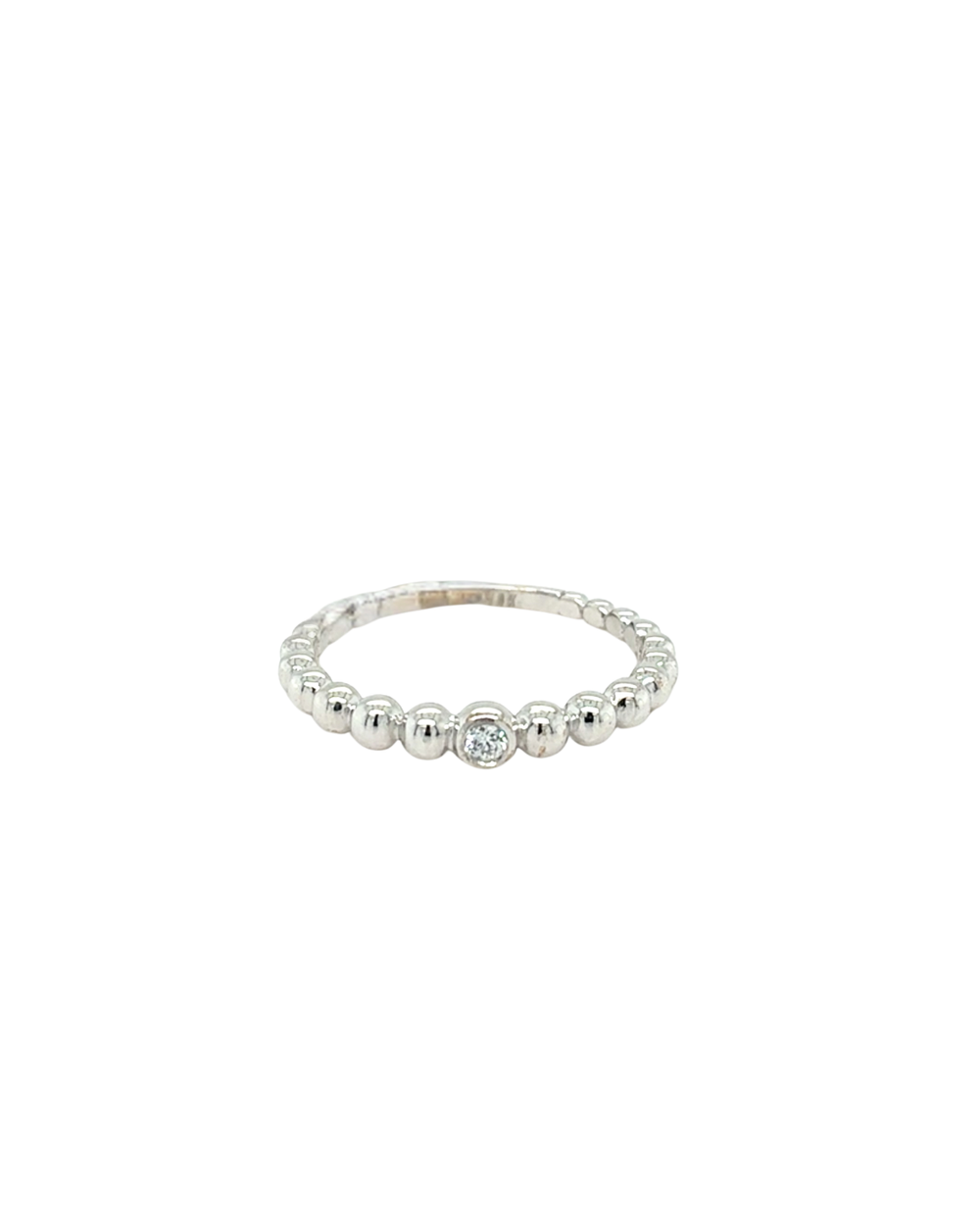 10kt White Gold Fancy CZ Ring