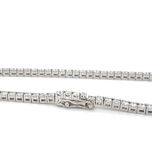 3CT 14KT White gold Lab Grown Diamond Tennis Bracelet - Black Friday Special