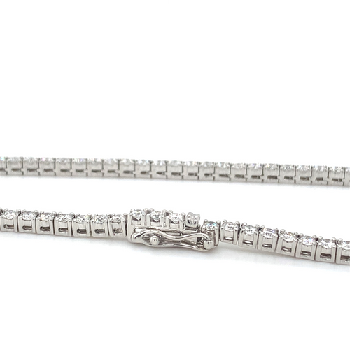 3CT 14KT White gold Lab Grown Diamond Tennis Bracelet - Black Friday Special