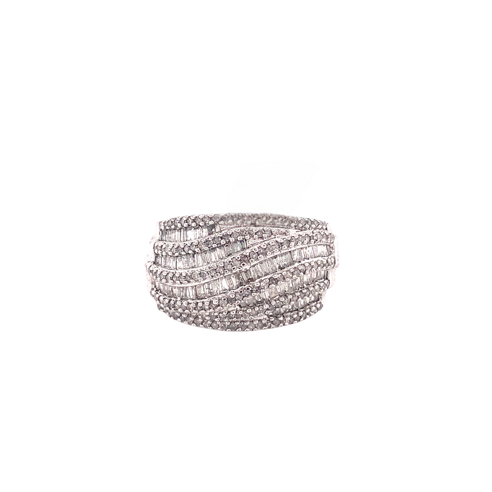 Sterling Silver 1.00 ct Diamond Ring